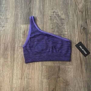 Peloton one shoulder seamless crop bra size xs